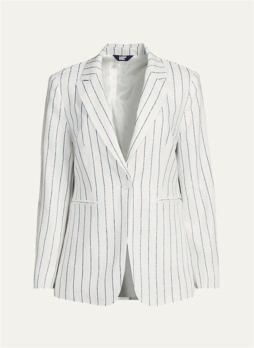 Blazer en lin et viscose