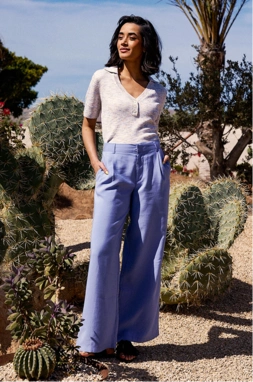 Pantalon Fluide á Pinces