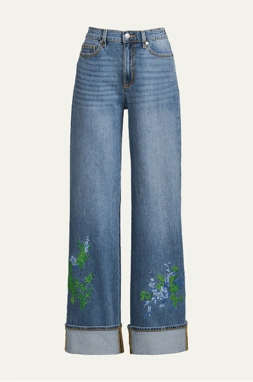 Jean Large avec Broderies